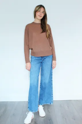 360 Daphne Crewneck Knit in Chestnut