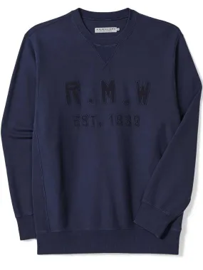 40% OFF RM WILLIAMS Stencil Crew Neck Jumper - Men's - Midnight - Sizes: SMALL & 2XL