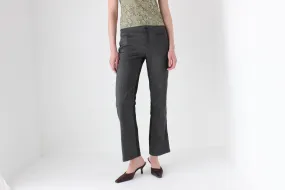 90s MOSCHINO Tweed Low Rise Kick Flare Trousers