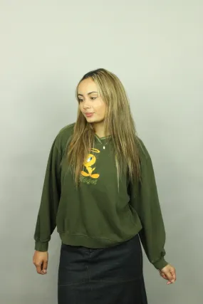 90's Tweety Bird Angel Embroidered Vintage Sweatshirt Size 6