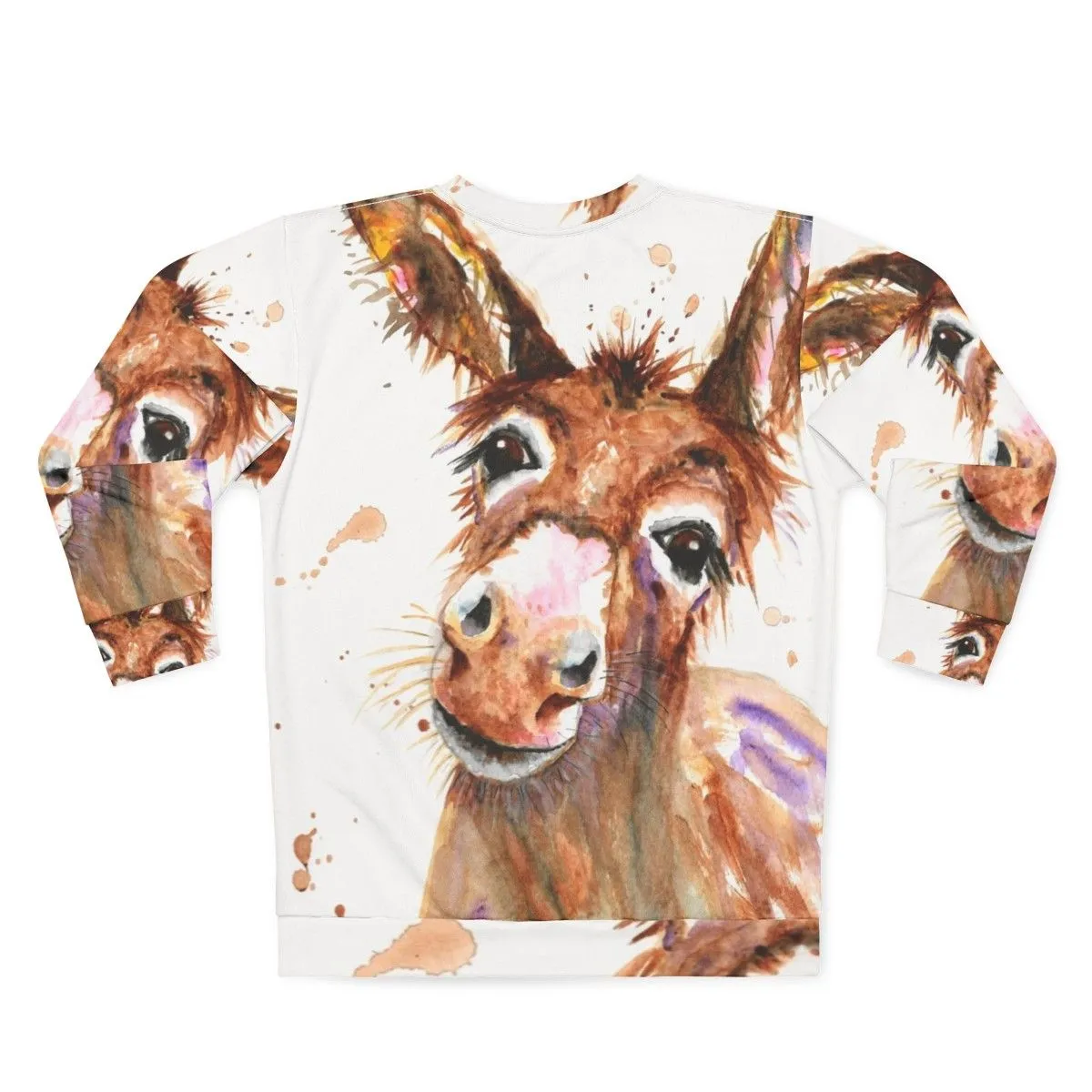 Adorable Donkey Face Sweatshirt - Cute Farm Animal Clothing