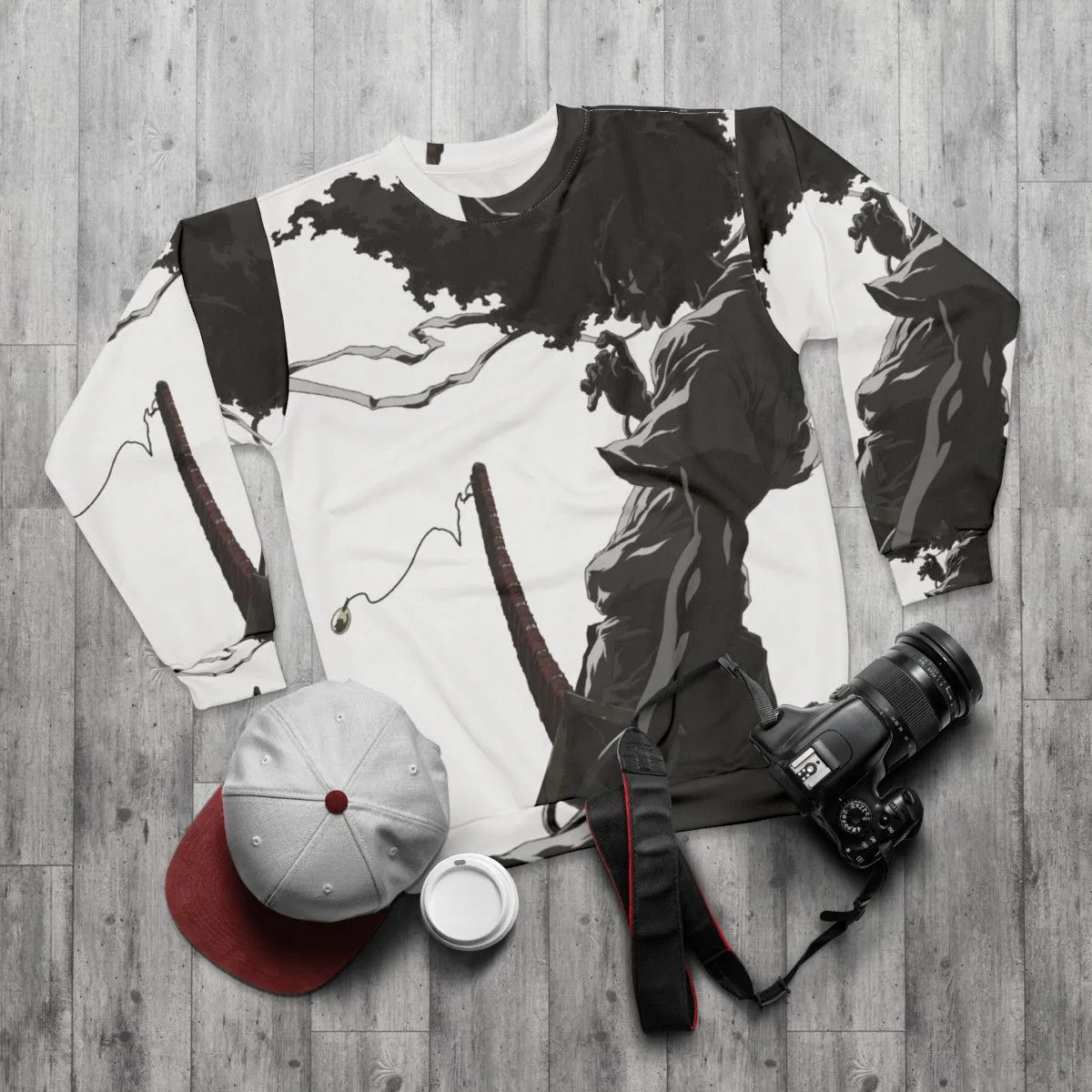 Afro Samurai Anime Inspired Graphic Sweatshirt