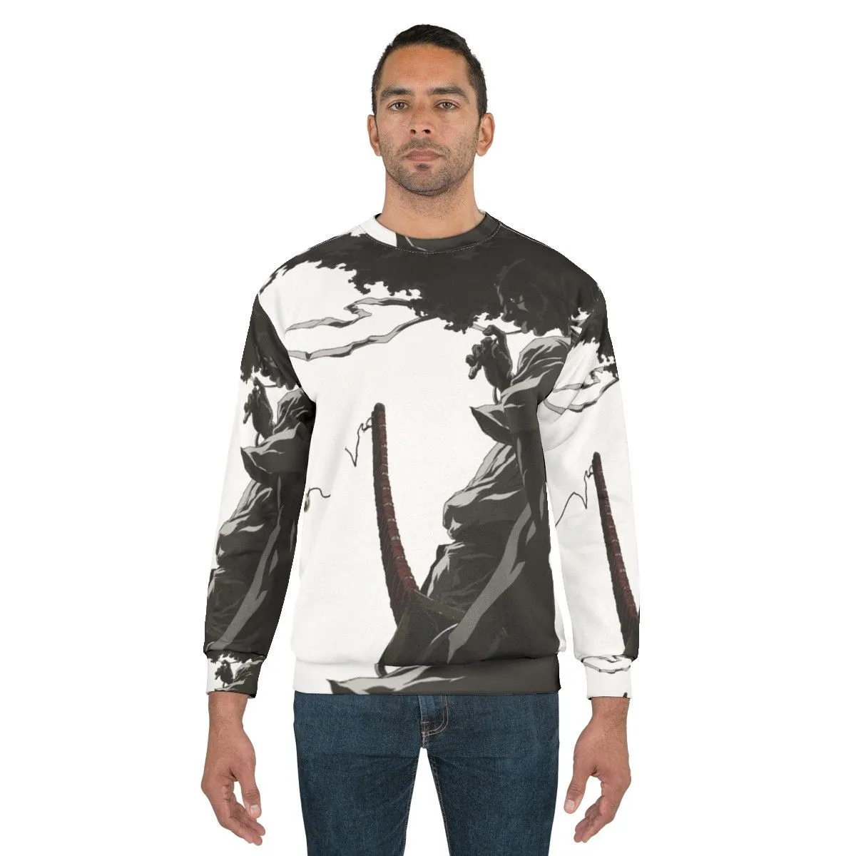 Afro Samurai Anime Inspired Graphic Sweatshirt
