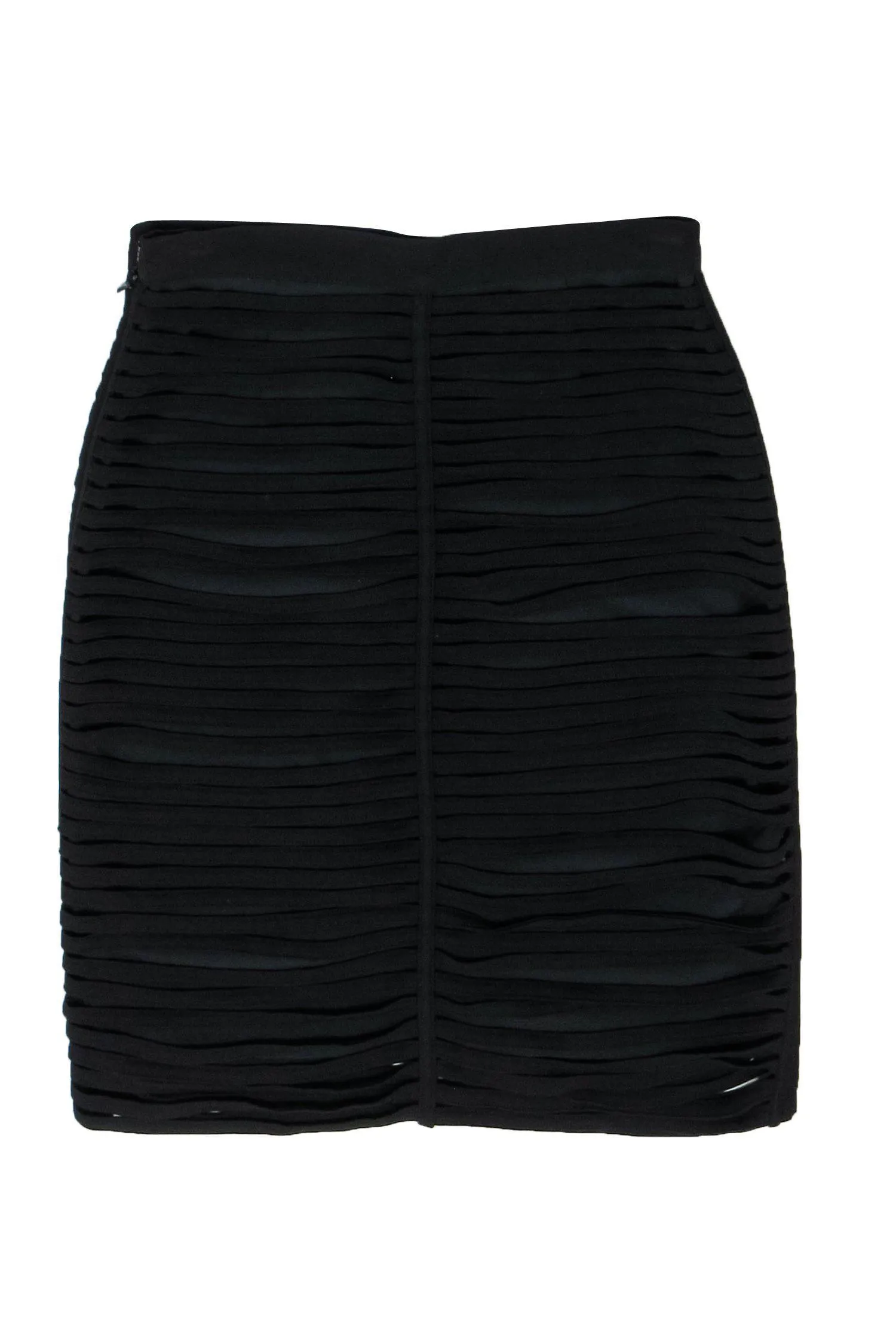 Alexander Wang - Black Split Draped Pencil Skirt Sz 4