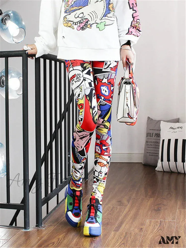 Amy Fashion - High Waist Leggings Pants