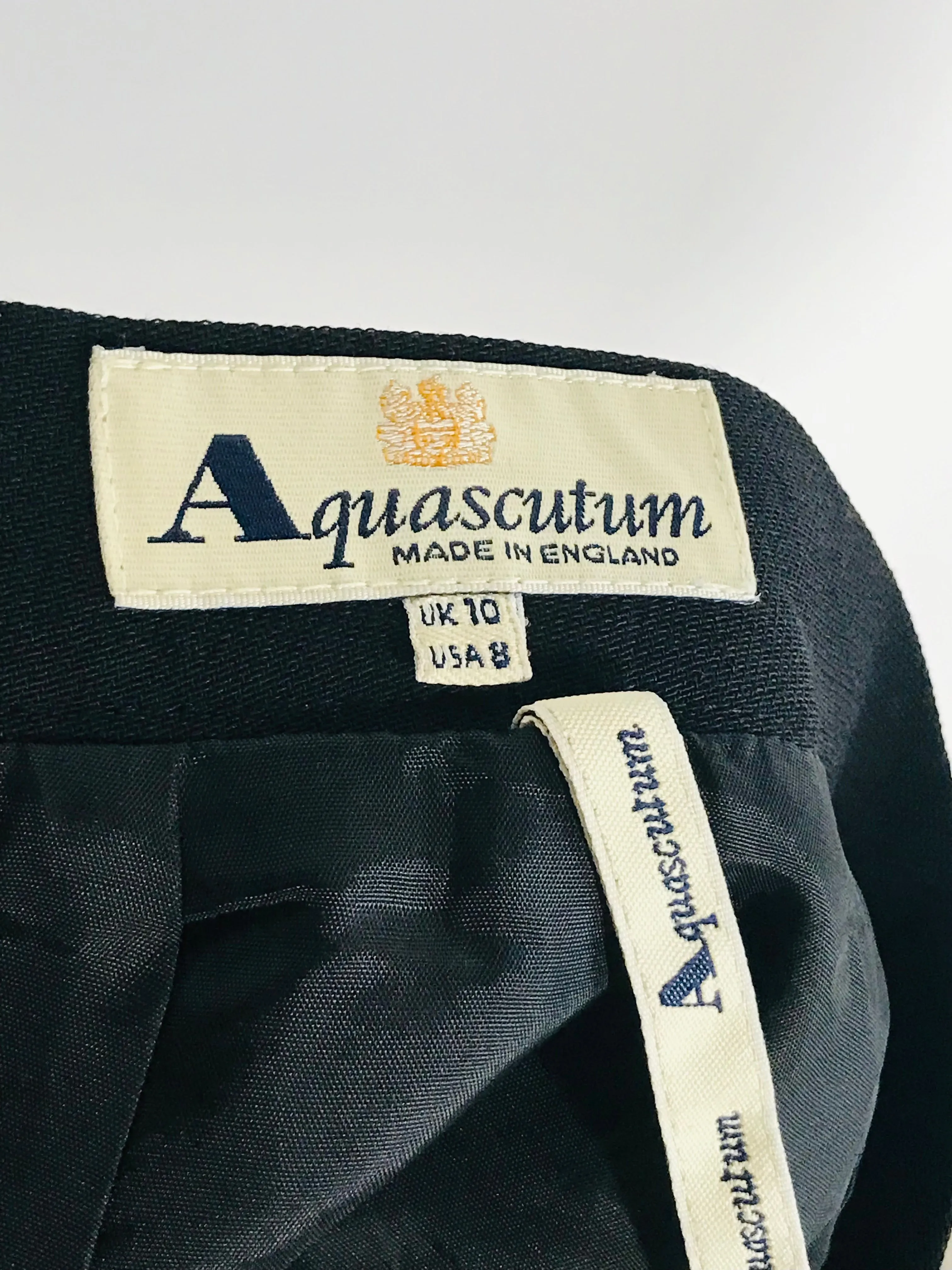 Aquascutum Women's Vintage Smart Pencil Skirt | UK10 | Black