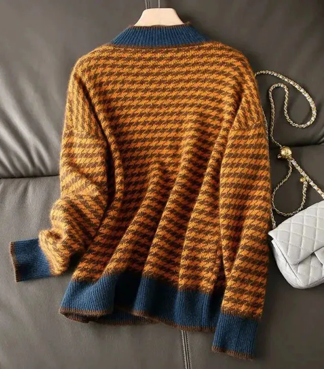 Arlie™ | Warmer klassischer karierter Strickpullover