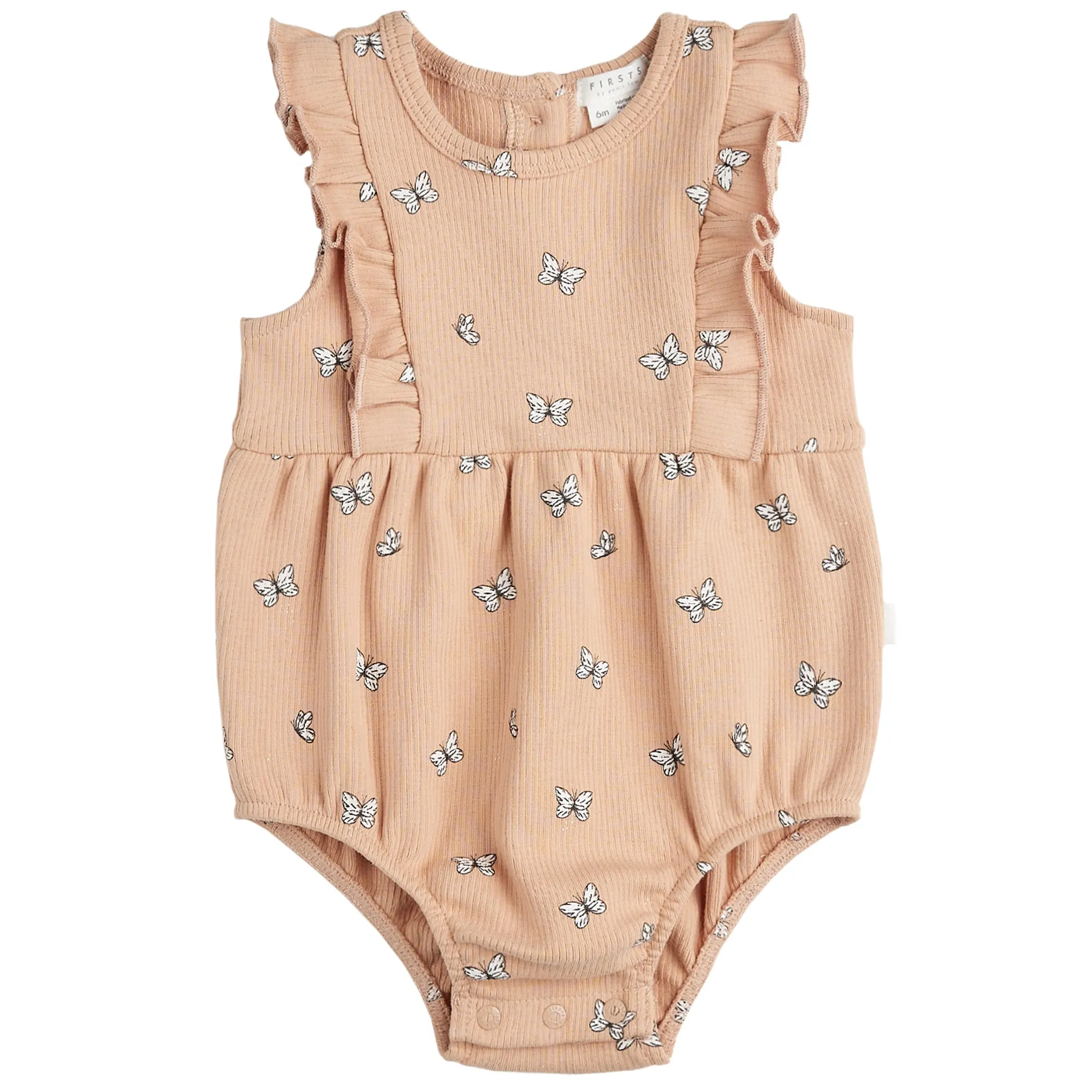 Baby Bubble Romper Knit: Camel