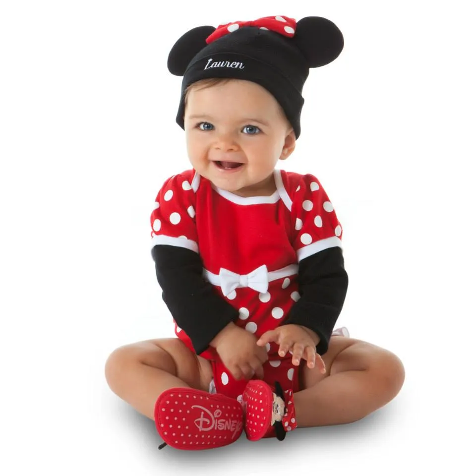 Baby Romper Minnie Mouse Costume Romper with Hat