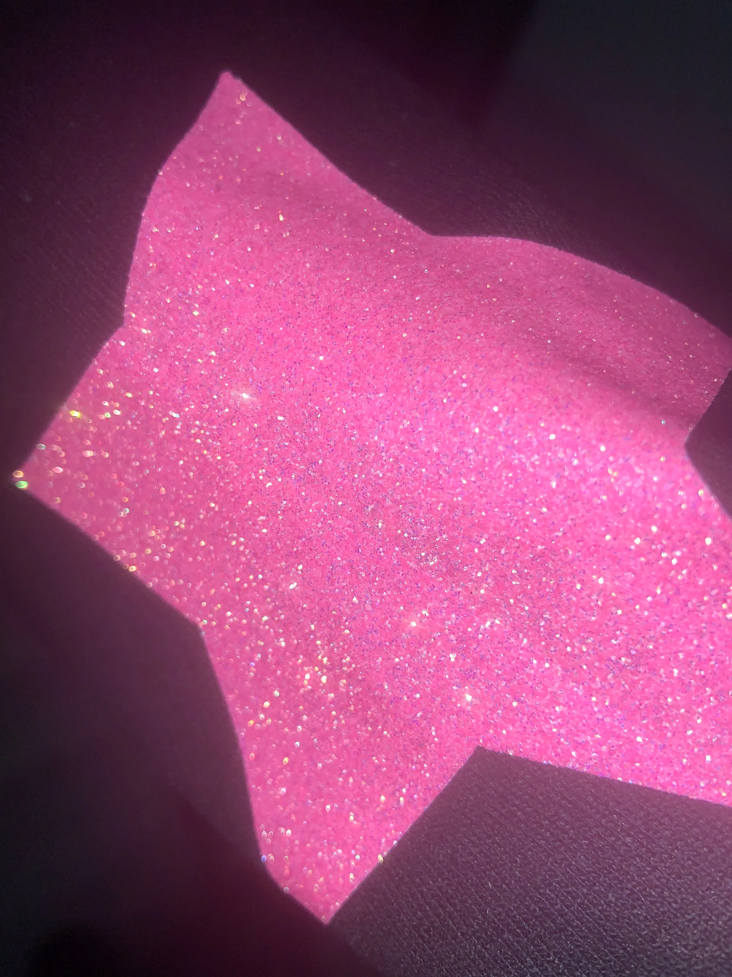 Black Glitter Happy Star Sleeve Sweatshirt - Black, Neon Pink or Light Pink