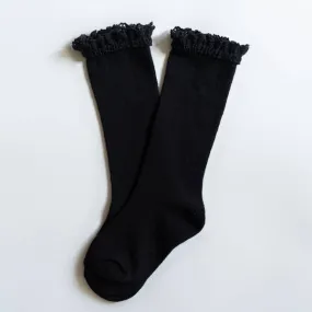 Black Lace Top Knee Highs