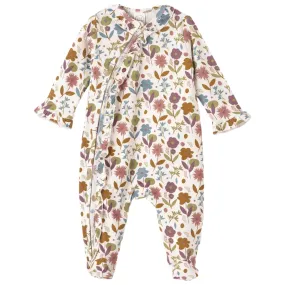 Blossoms Bamboo Zipper Romper