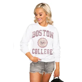 BOSTON COLLEGE EAGLES "SEAL OF APPROVAL" PERFECT CREW SWEATSHIRT