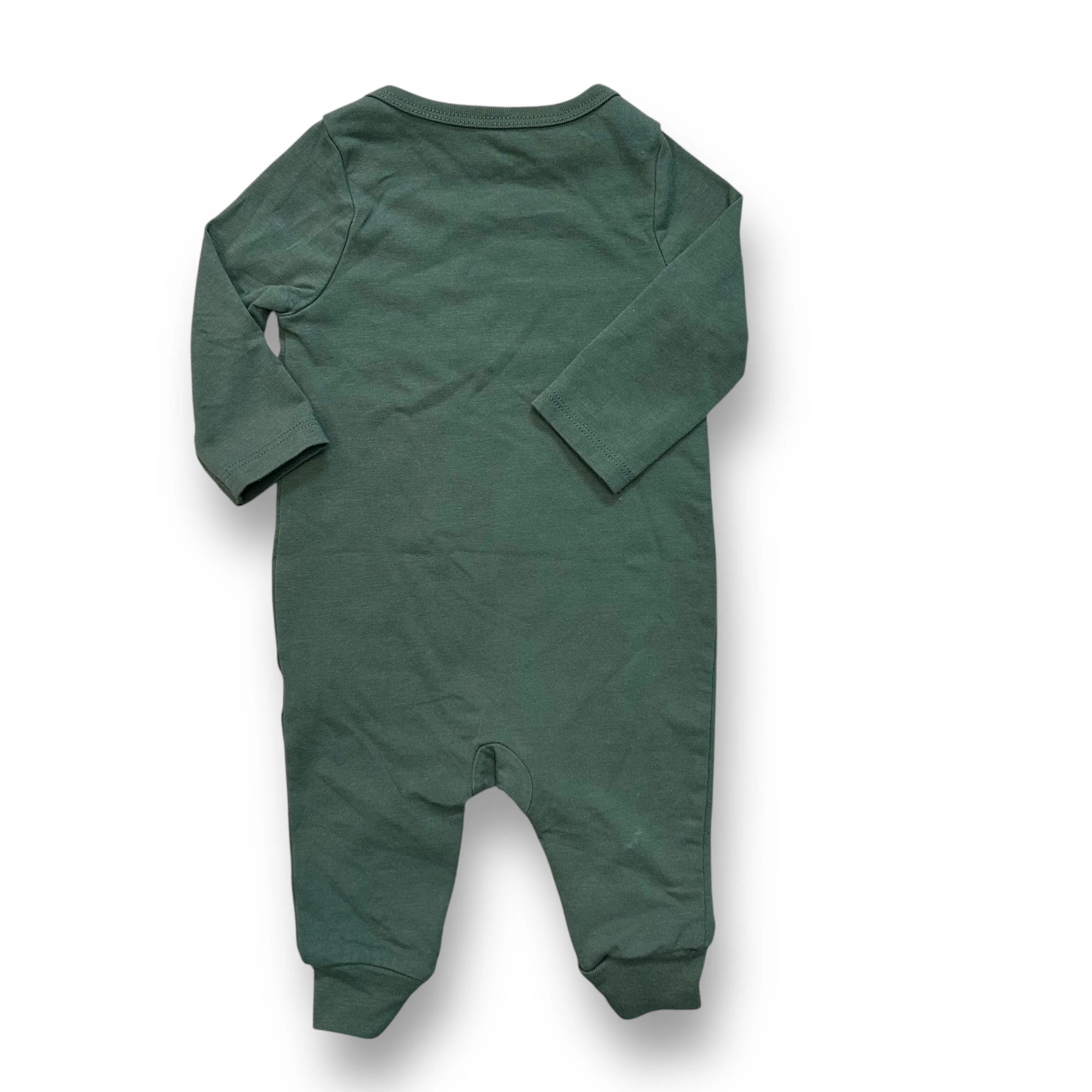 Boys Cat & Jack Size 0-3 Months Green Hello Fall One-Piece Romper