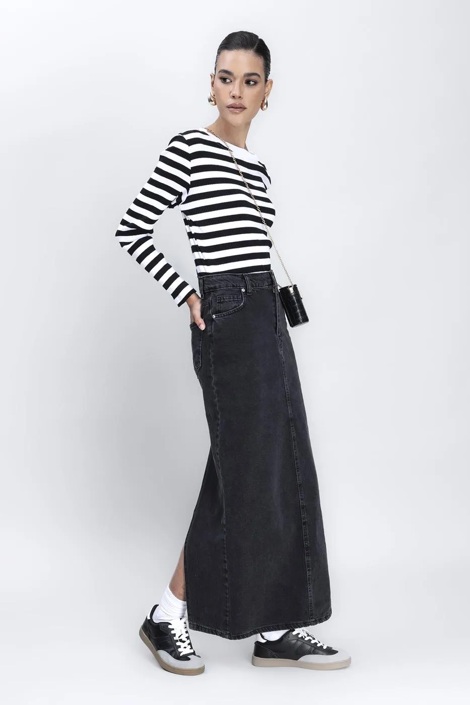 BSL Women Long Back Slit Maxi Pencil Skirt - Bietigheim-Bissingen
