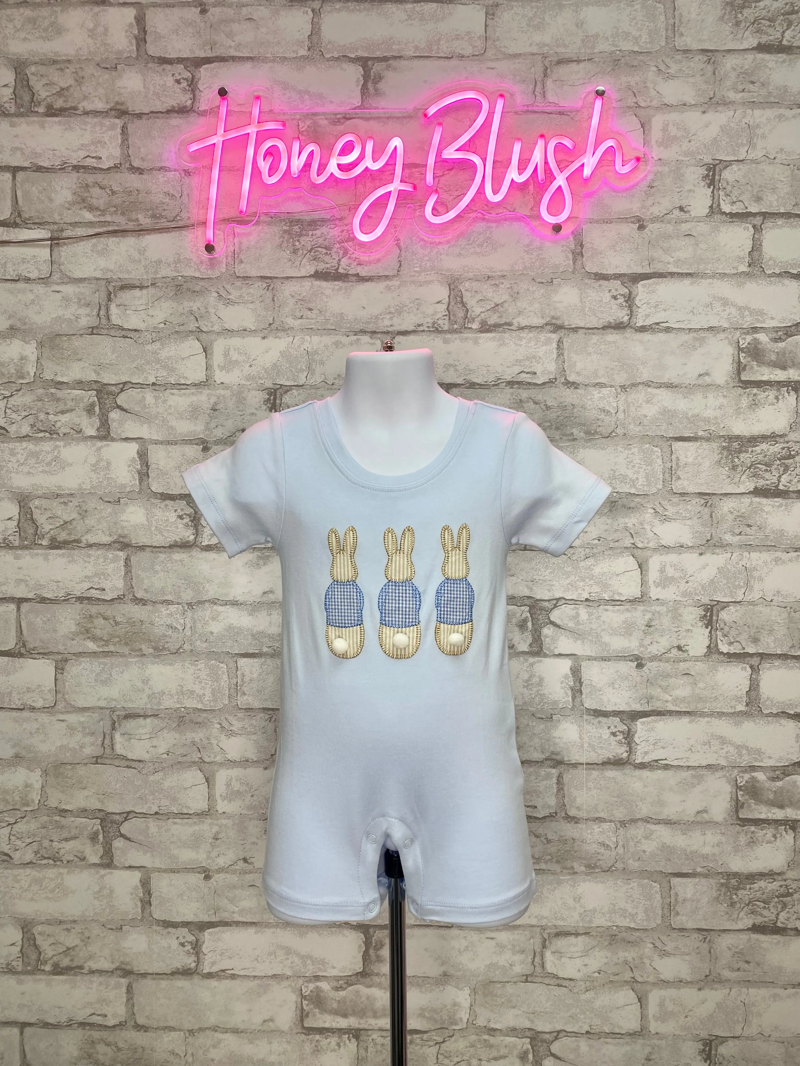 Bunny Hop Boys Romper