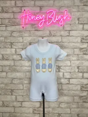 Bunny Hop Boys Romper