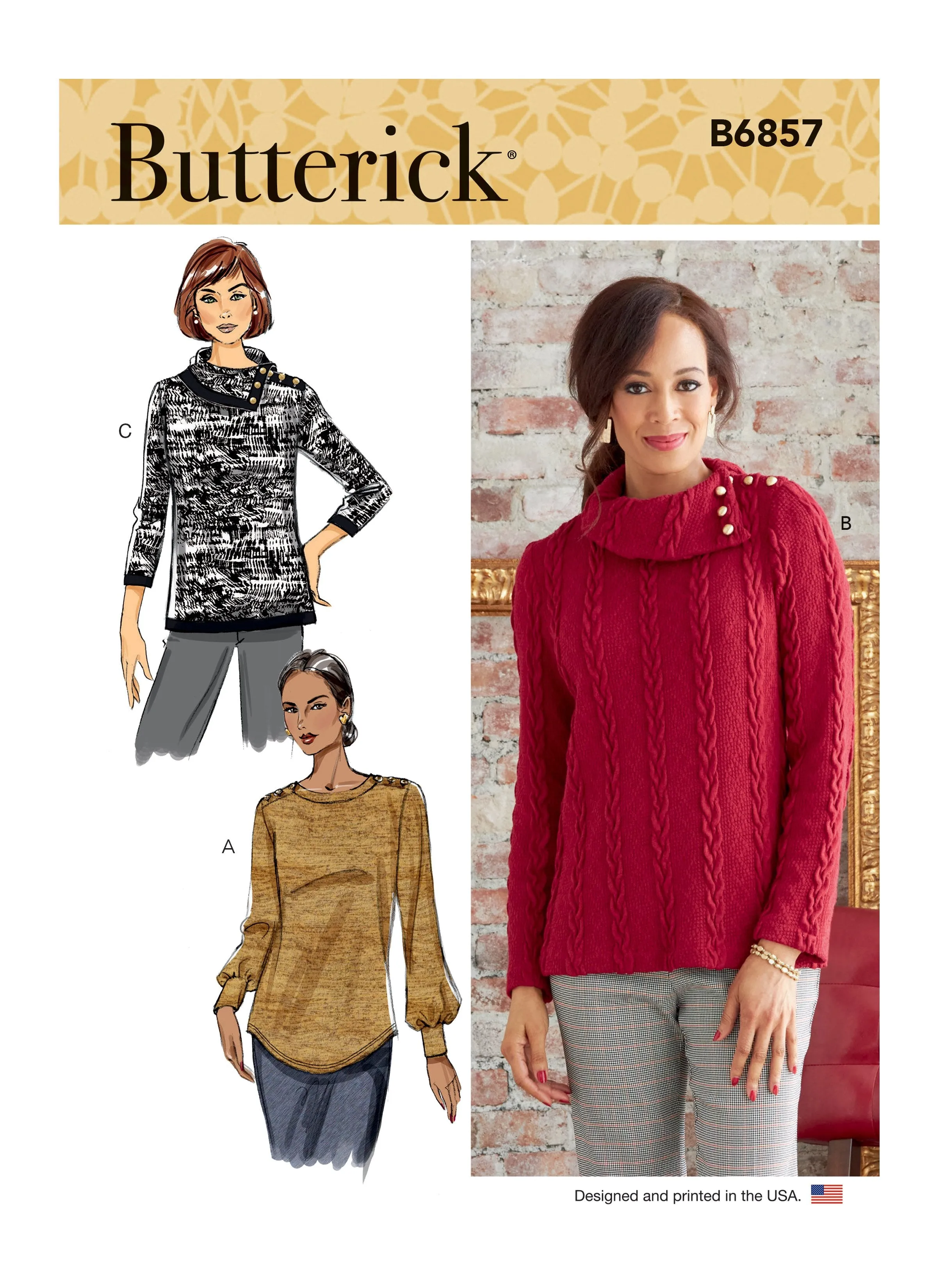 Butterick 6857 Misses' Top Pattern