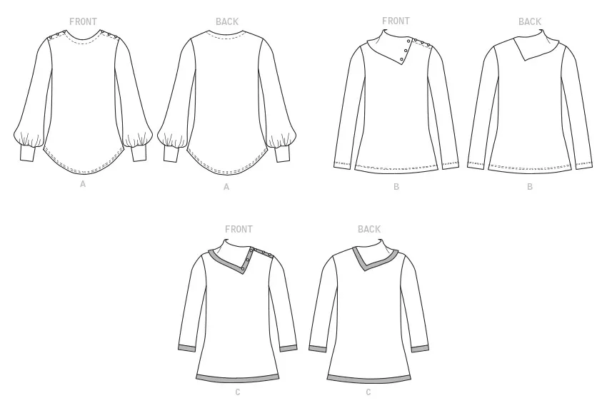 Butterick 6857 Misses' Top Pattern