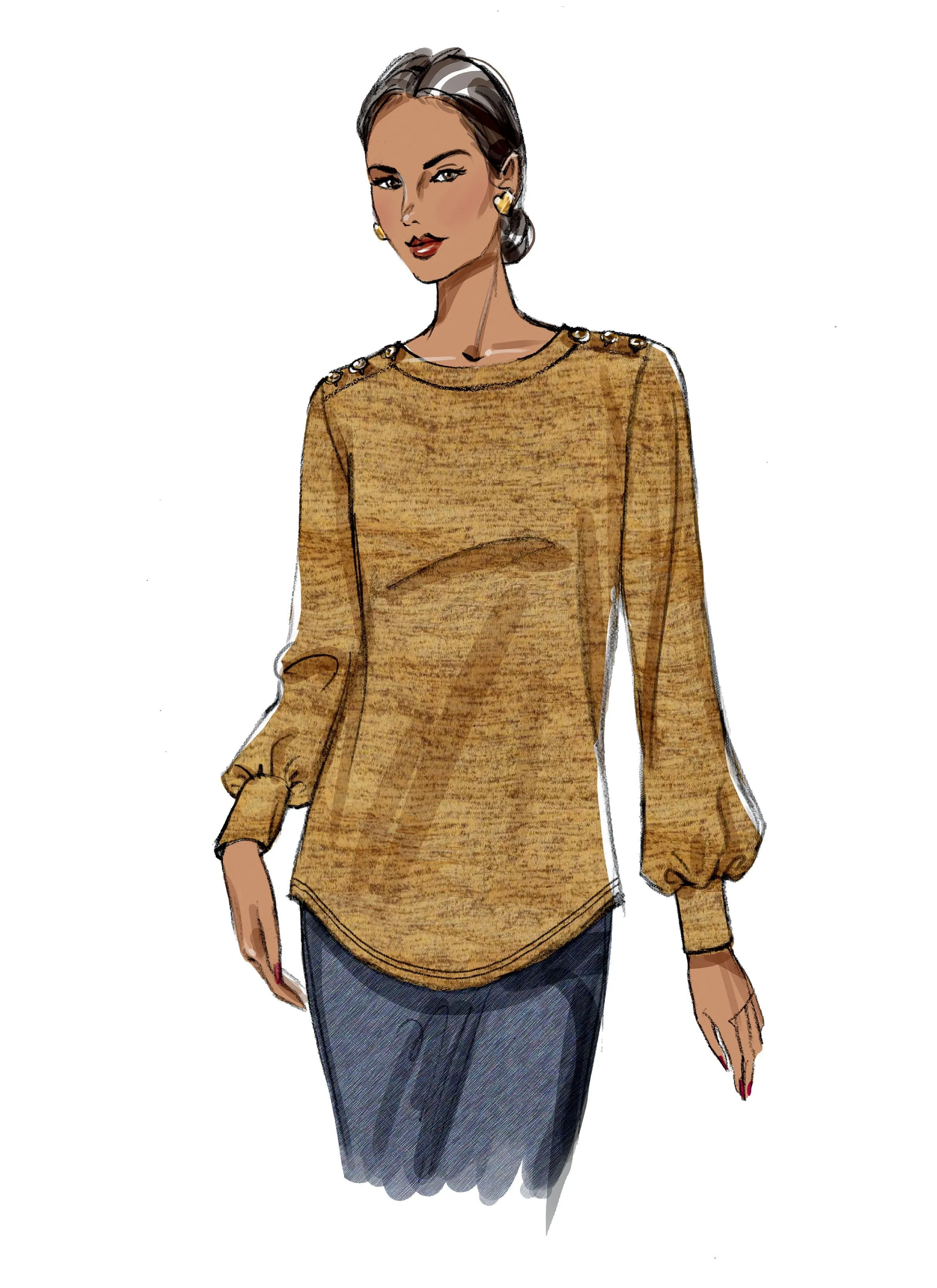 Butterick 6857 Misses' Top Pattern