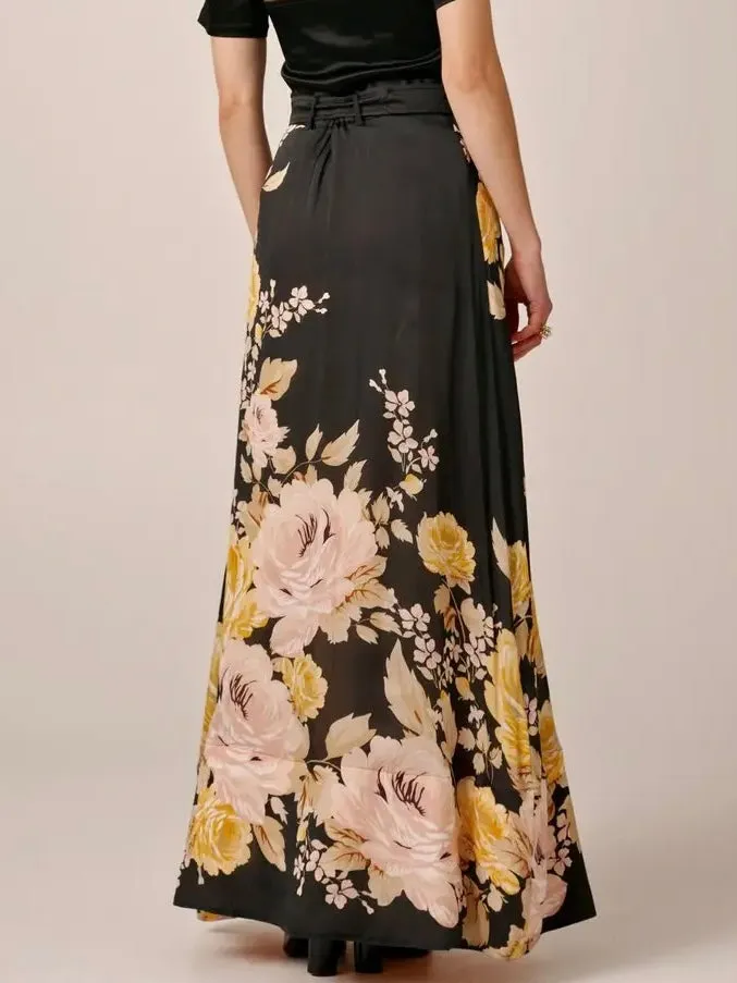 BY TIMO ORGANZA MAXI SKIRT GROWING FLOWER