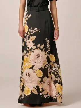 BY TIMO ORGANZA MAXI SKIRT GROWING FLOWER