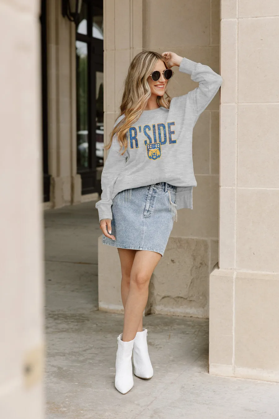 CALIFORNIA RIVERSIDE HIGHLANDERS STYLE STATEMENT SIDE SLIT PULLOVER