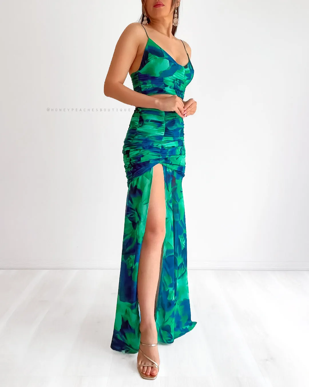 Calista Maxi Skirt - Green