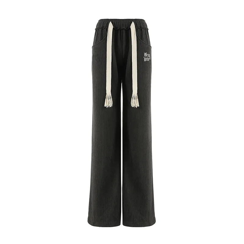 Casual High Waist Loose Pants