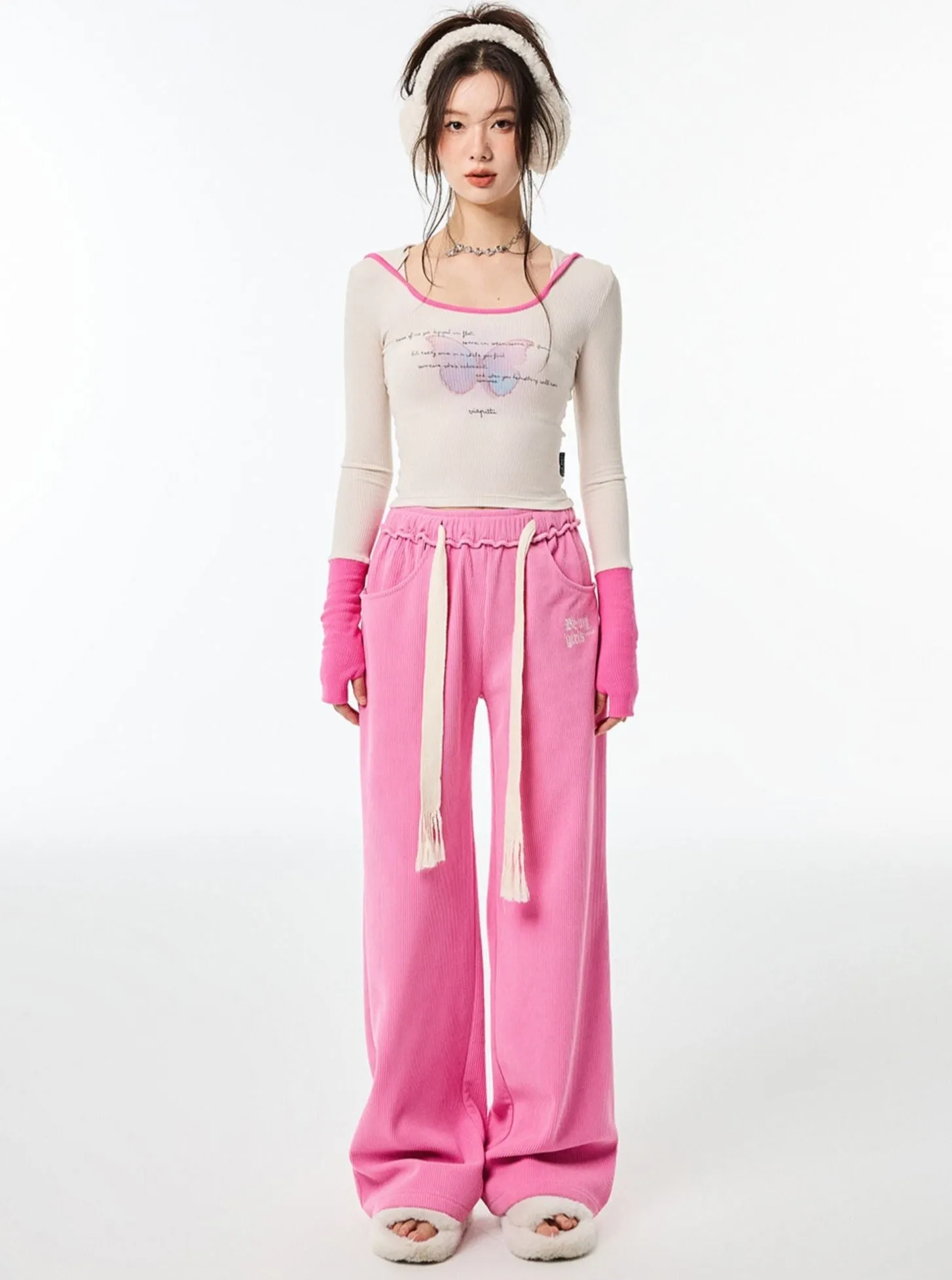 Casual High Waist Loose Pants