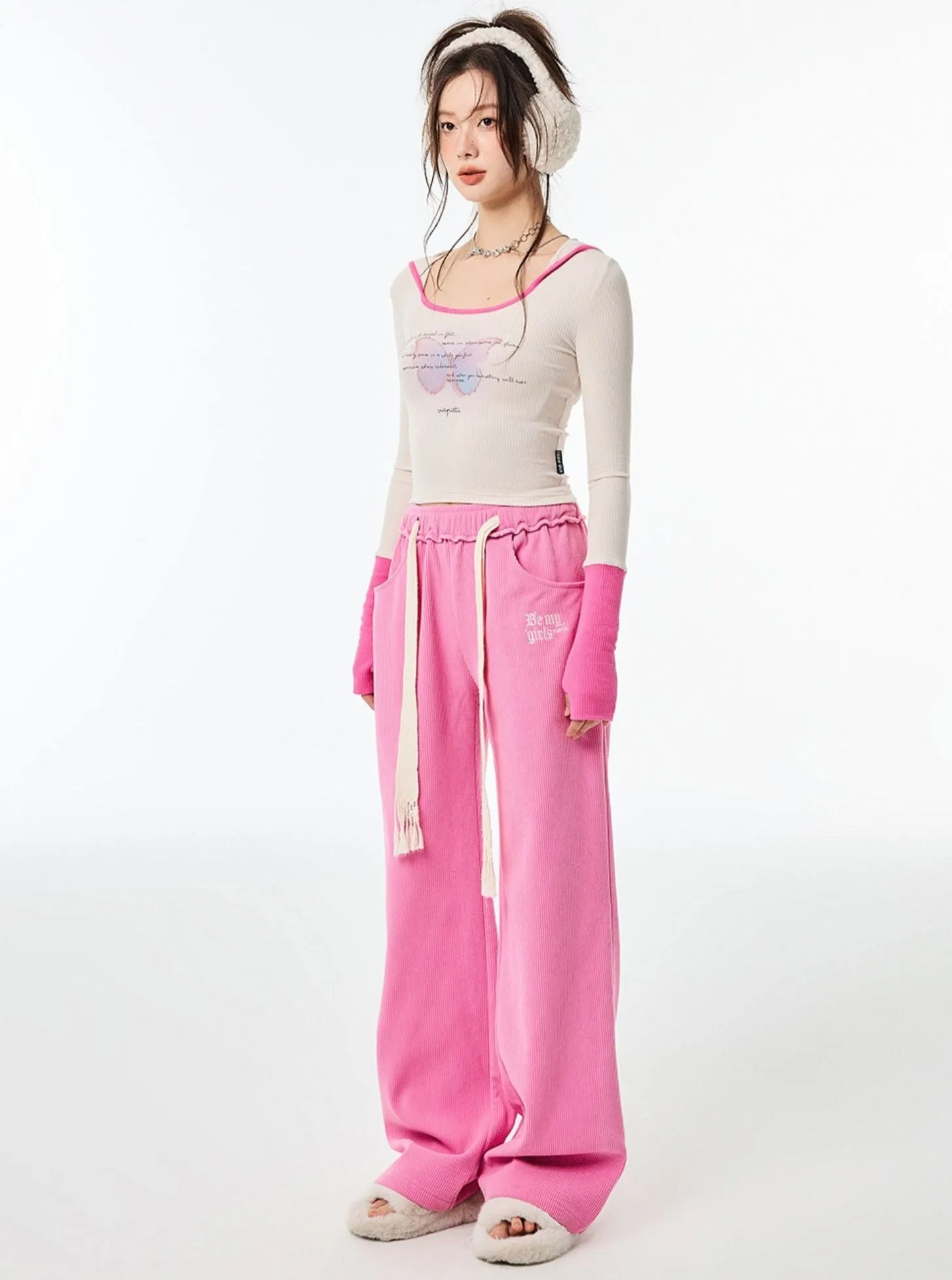 Casual High Waist Loose Pants