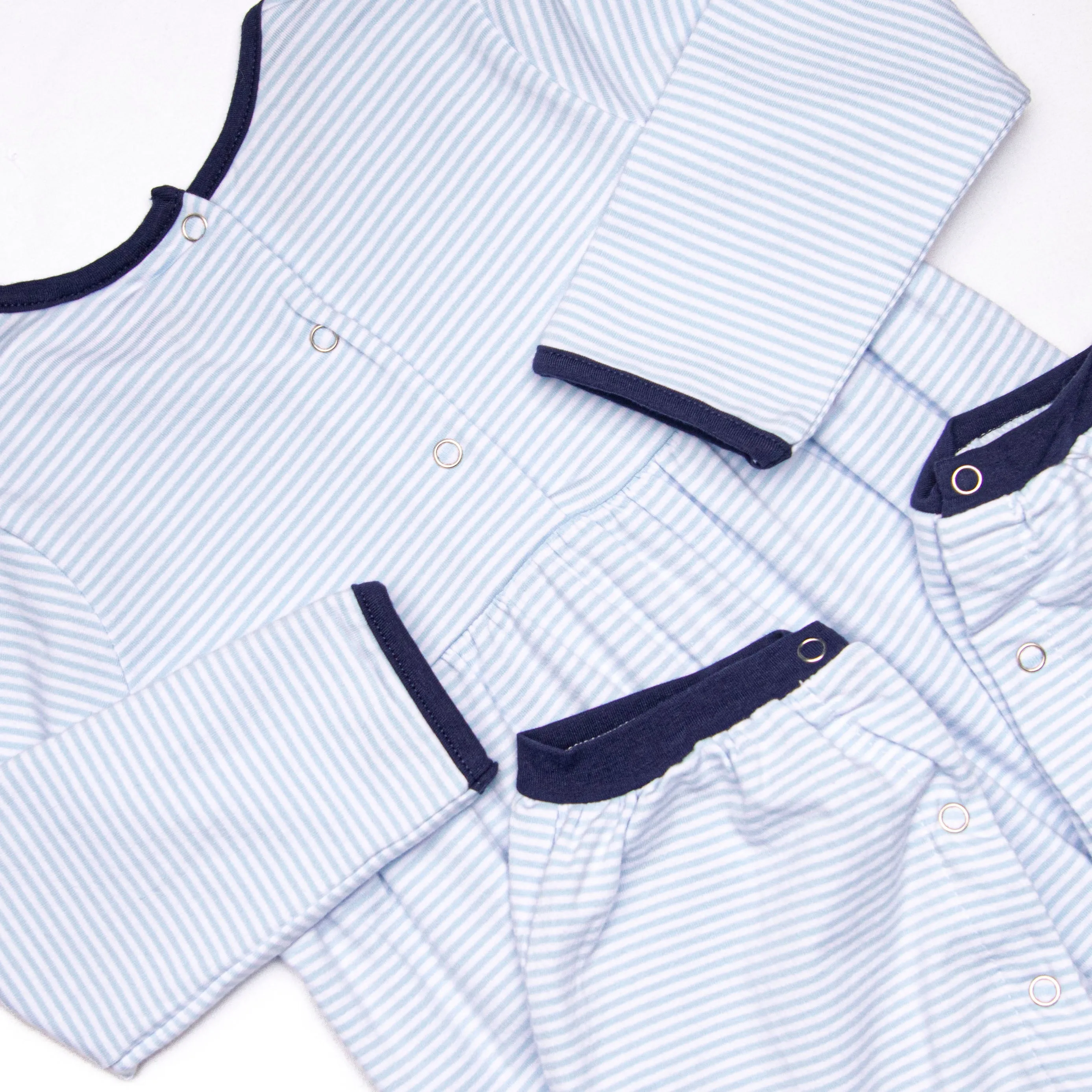 Charles Romper, Light Blue Stripe