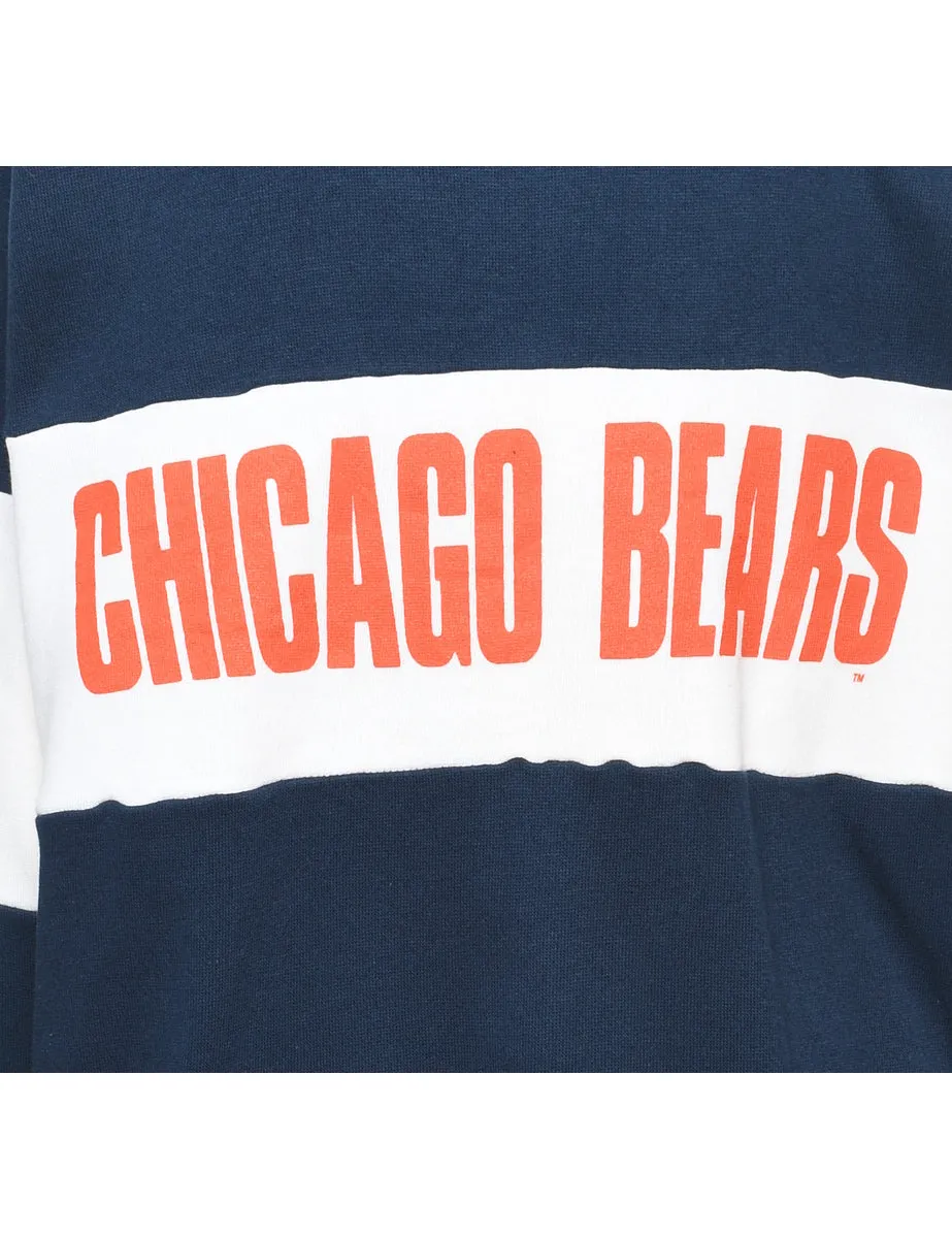 Chicago Bears Navy & Orange Printed Sweatshirt - XL