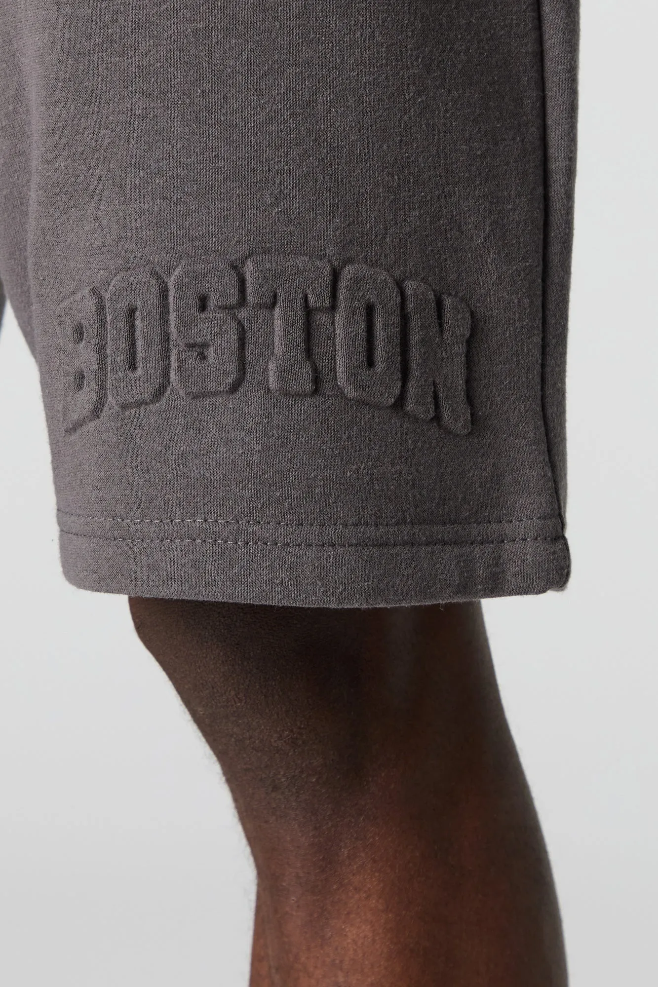 City Embossed Fleece Short