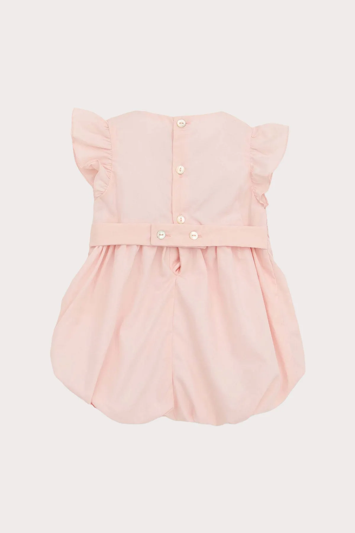 Classic Hand Smocked Romper - Powder Pink (3M - 3Y)