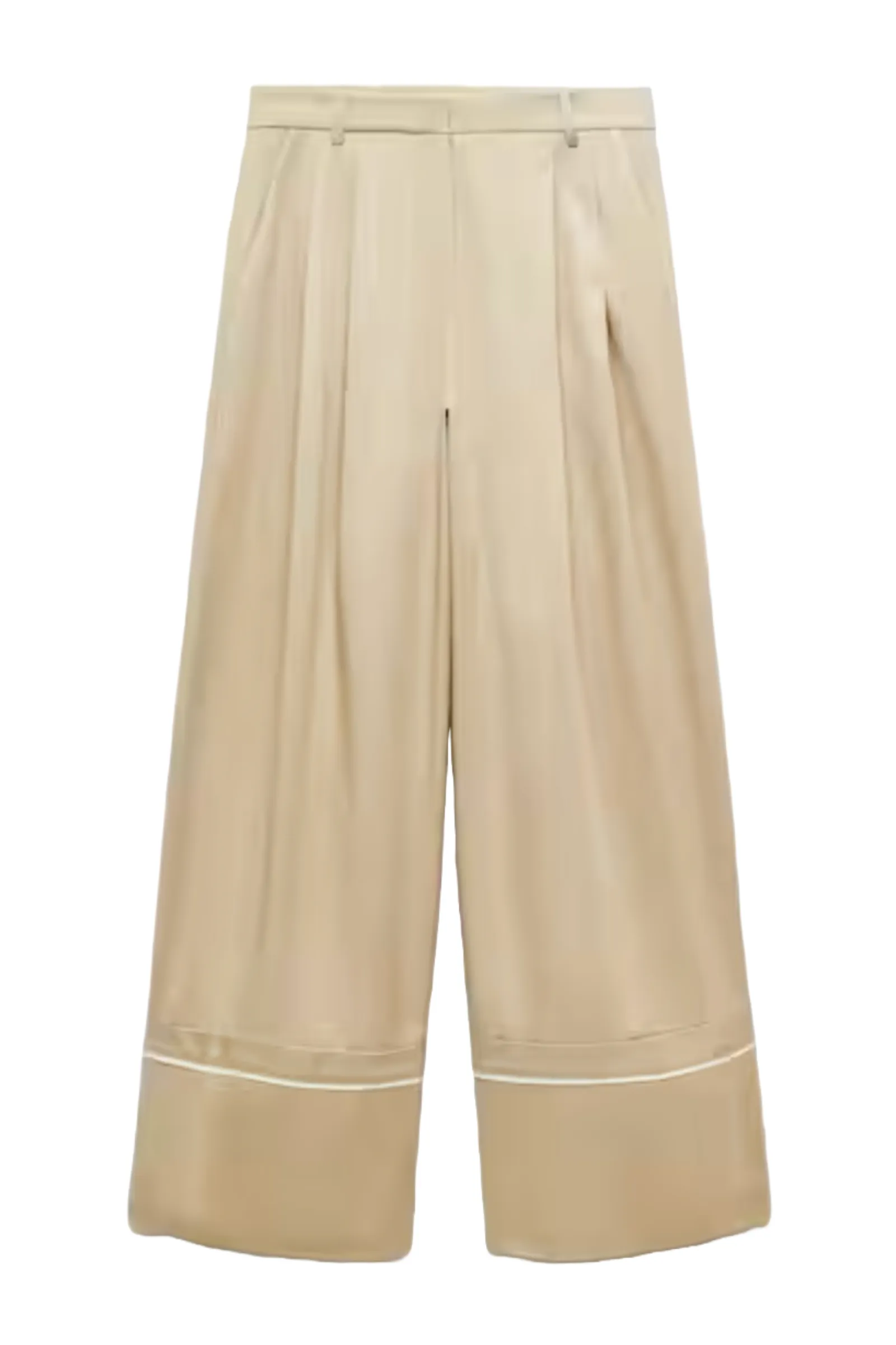 Cotton Pleated Trousers