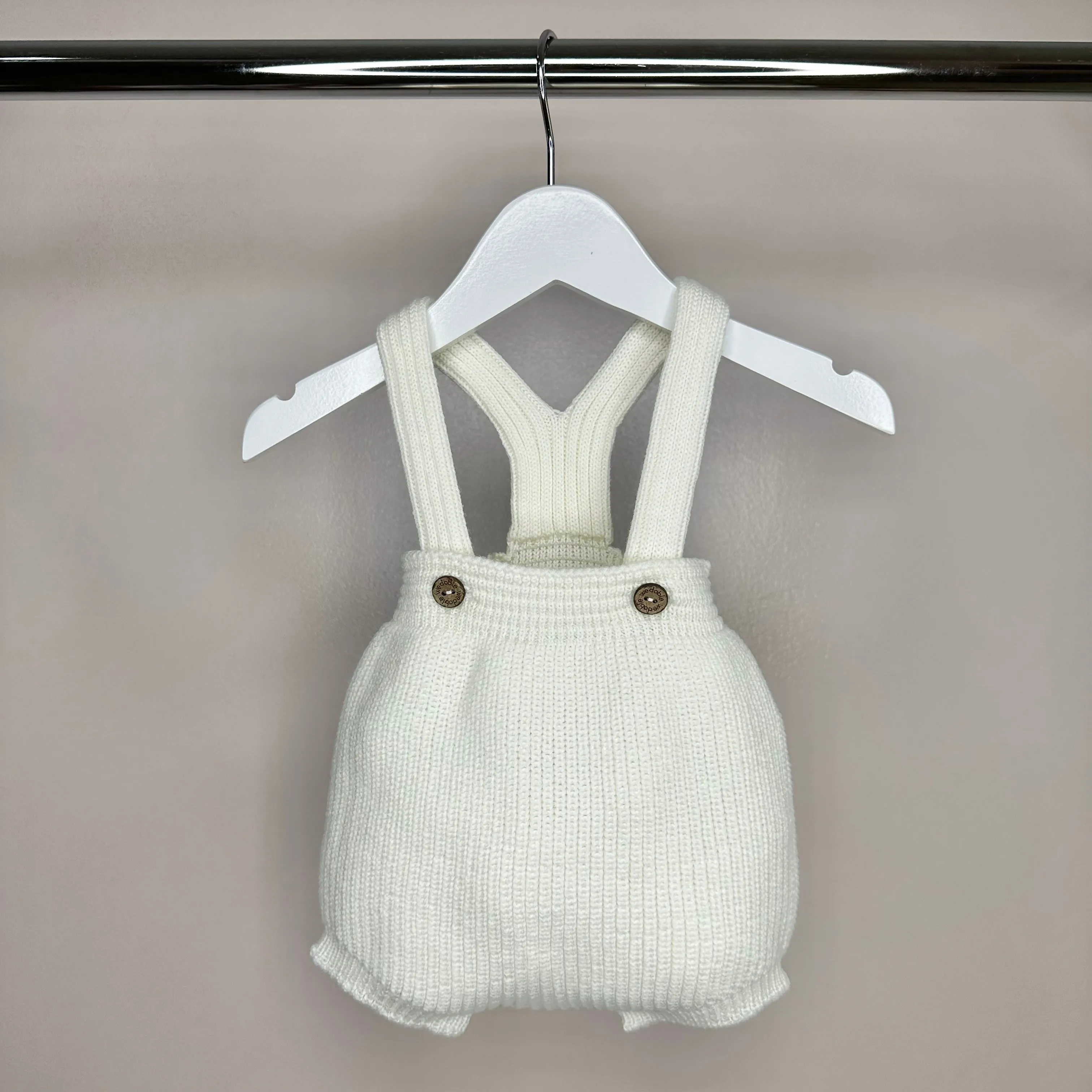 Cream Knit Romper
