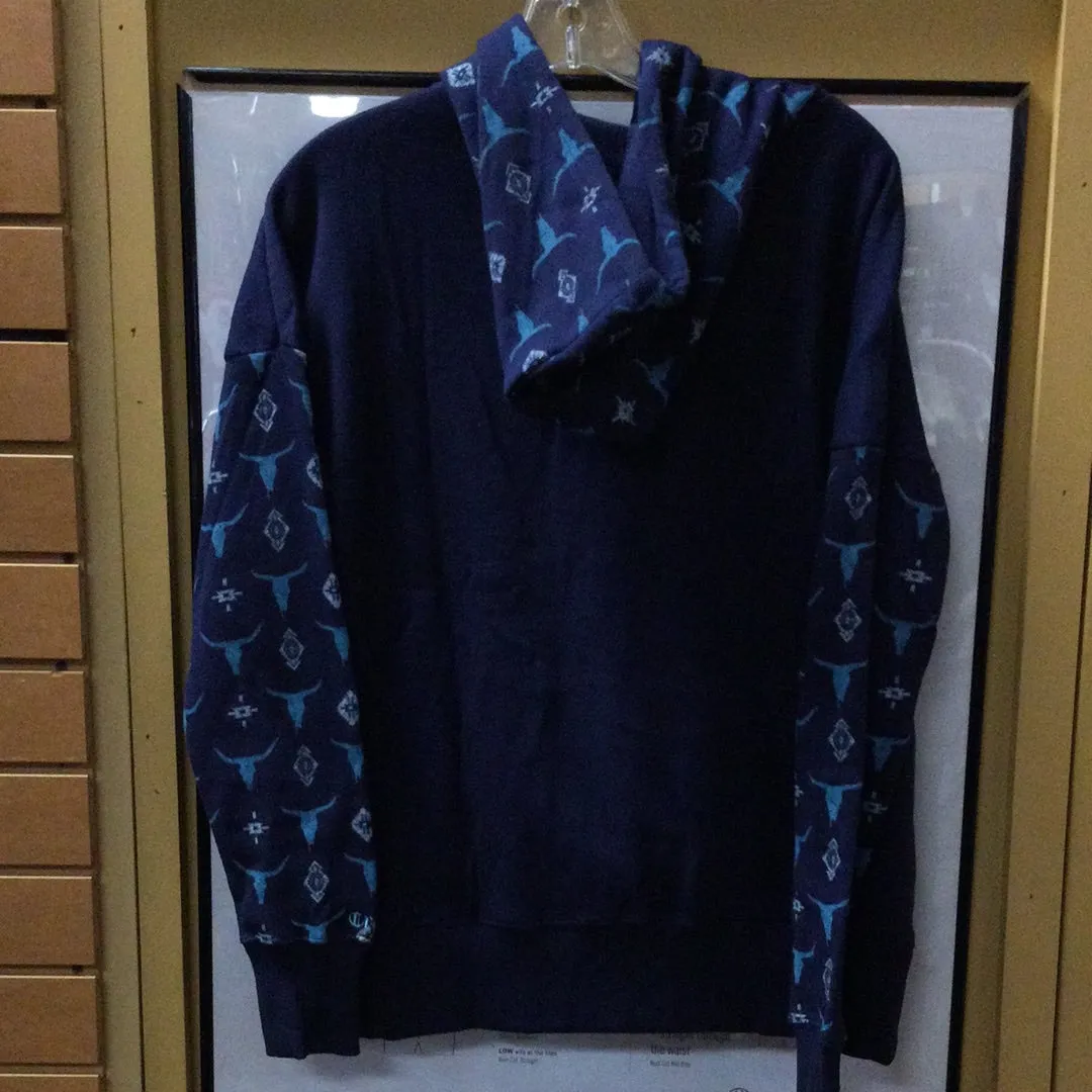 Cruel Girl Denim Ladies Fleece Sweatshirt Navy CWK7113002