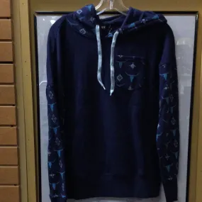 Cruel Girl Denim Ladies Fleece Sweatshirt Navy CWK7113002