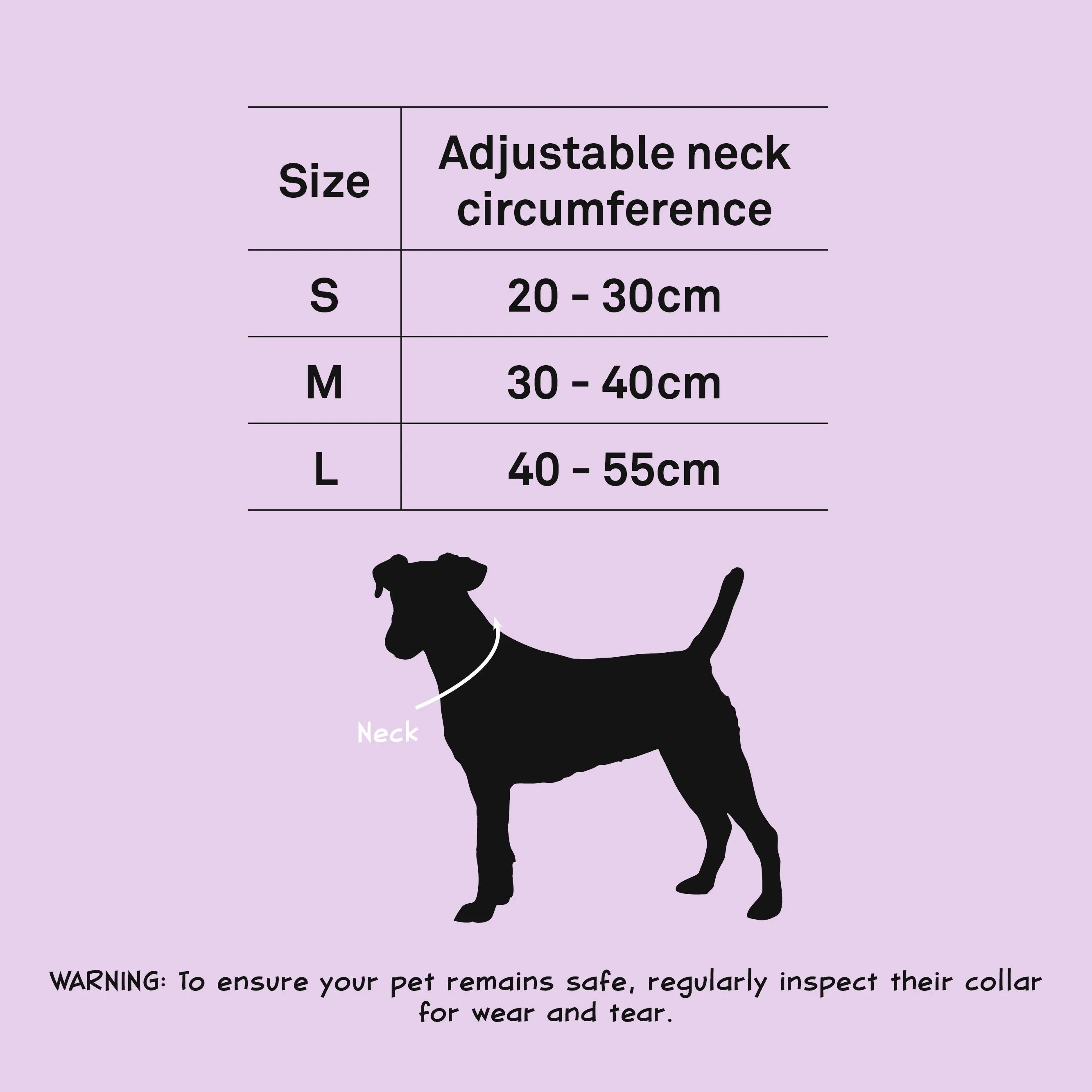 Dan & Sam - Vegan Leather Dog Collar (Lilac Pearl)