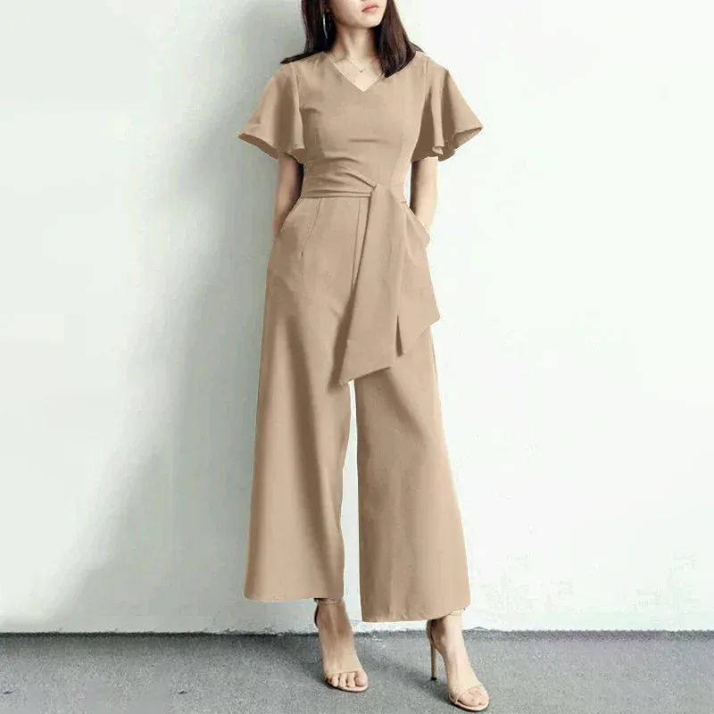 Debbie Sommer Romper | Moderner, stilvoller, bequemer Romper mit weiten Beinen für Frauen