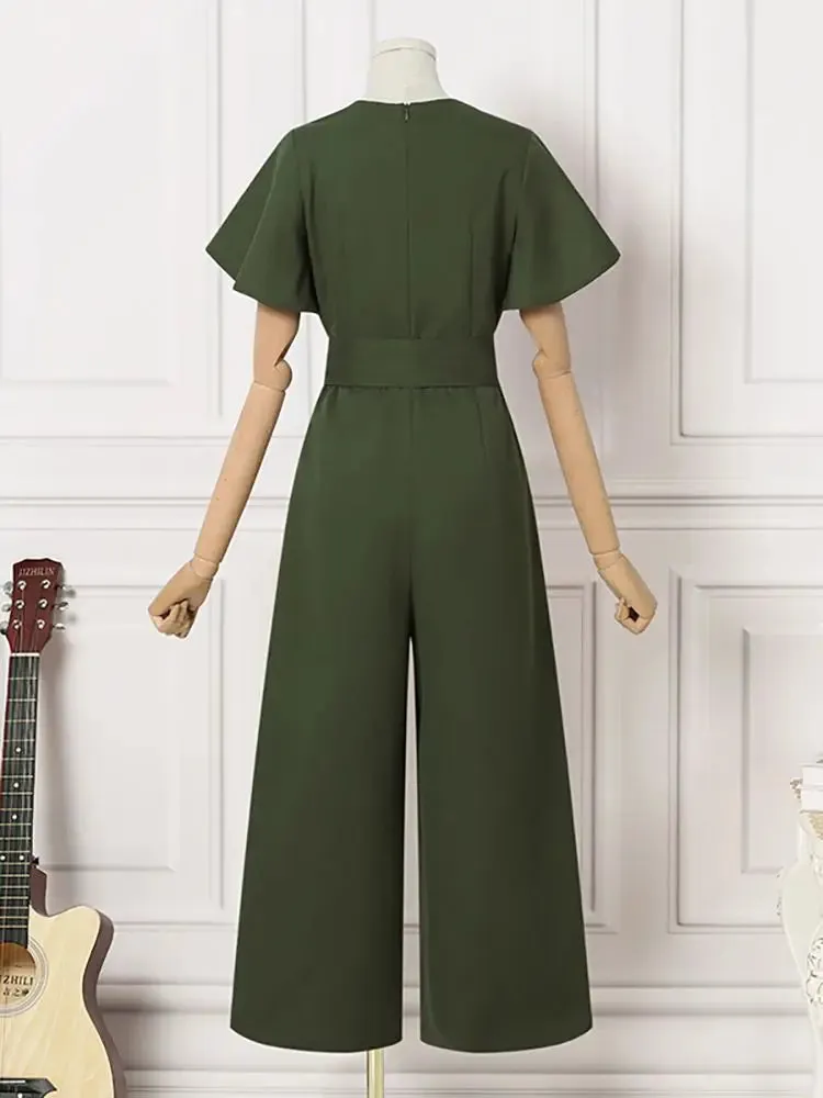 Debbie Sommer Romper | Moderner, stilvoller, bequemer Romper mit weiten Beinen für Frauen