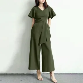 Debbie Sommer Romper | Moderner, stilvoller, bequemer Romper mit weiten Beinen für Frauen