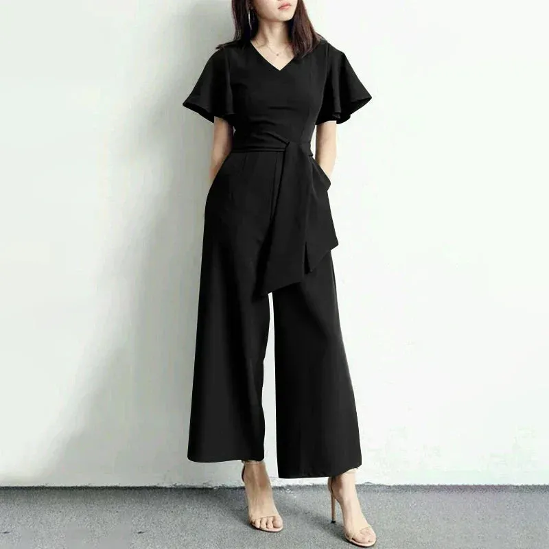 Debbie Sommer Romper | Moderner, stilvoller, bequemer Romper mit weiten Beinen für Frauen