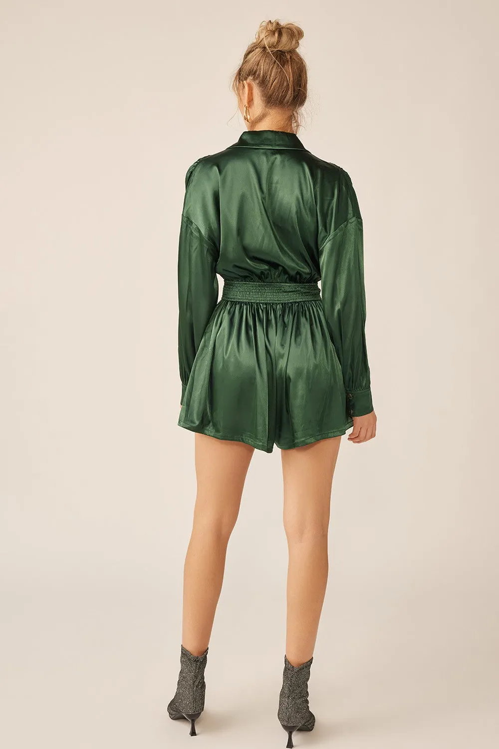 Deep Green Neal Romper