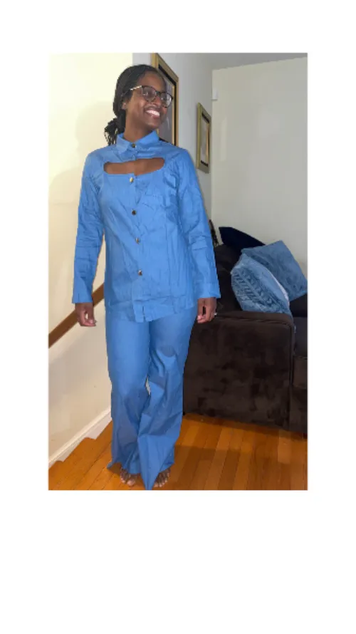 Denim 2 piece set (ONLY 2 LEFT)