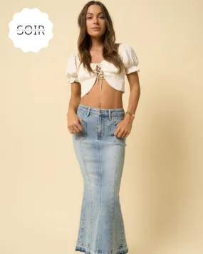 Denim Dreamwave Maxi Skirt