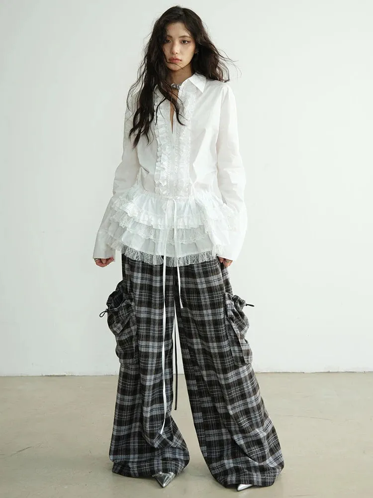 Docter Plaid Cargo Pocket Pants