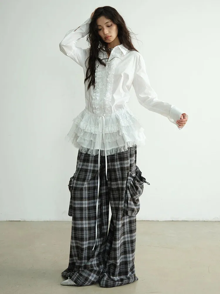 Docter Plaid Cargo Pocket Pants