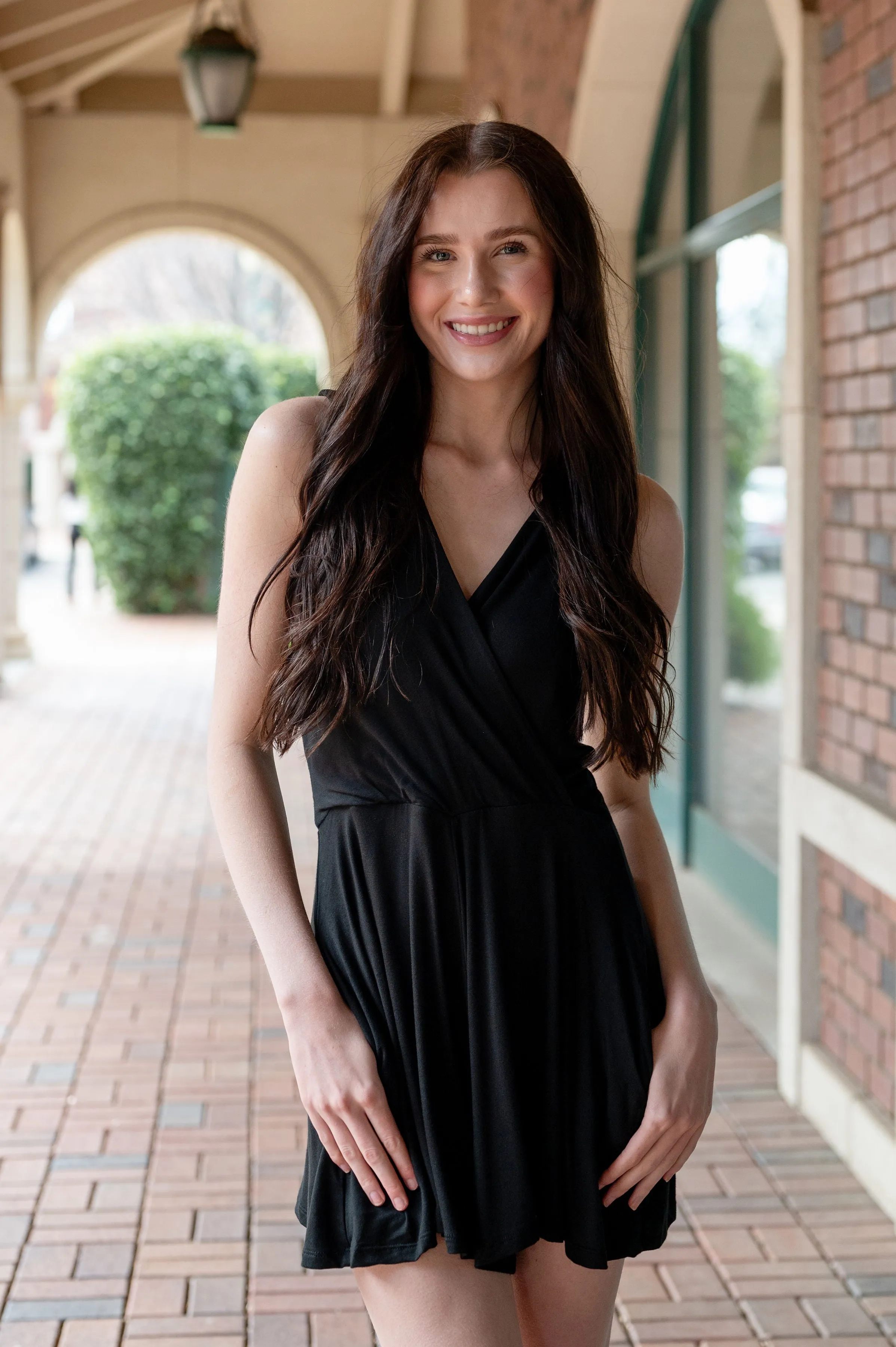 Double V Crossover Romper